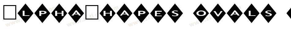 AlphaShapes ovals 2字体转换